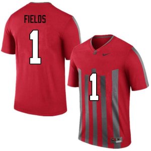 NCAA Ohio State Buckeyes Men's #1 Justin Fields Throwback Nike Football College Jersey EYW0545EB